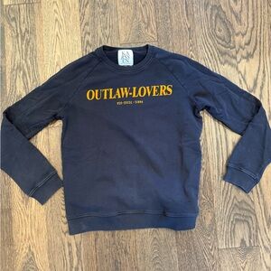 Zoe Karssen Outlaw Lovers Black Crewneck Sweater